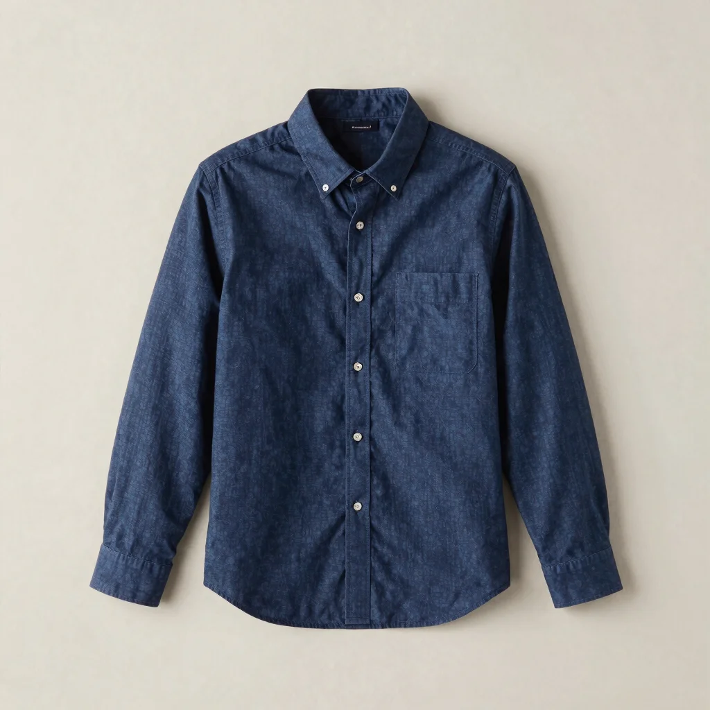 Men's Indigo Poplin Shirt